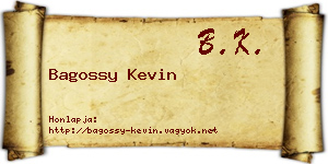 Bagossy Kevin névjegykártya